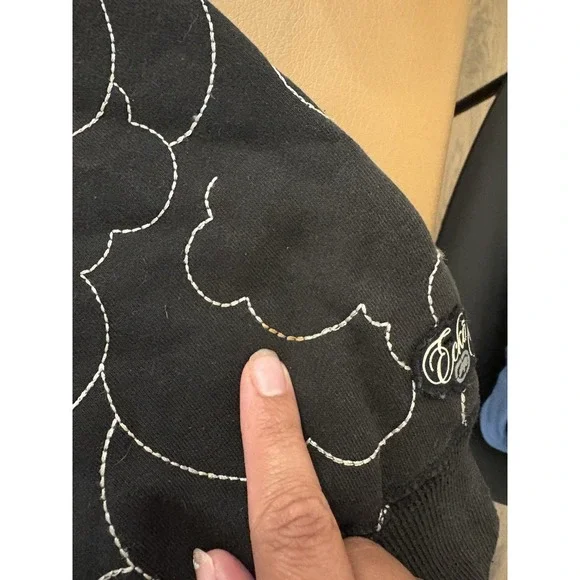 Vintage Y2K Ecko UNLTD Full Zip Hoodie Size L Embroidered Rhino Cybergoth Rare - Picture 13 of 14